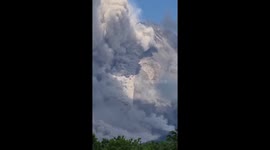 Mount Merapi Eruption Caught on Camera by Local Resident in Magelang, Central Java