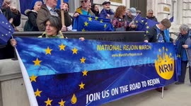 Pre-Brexit nostalgia: Demonstrators demand UK to rejoin EU