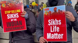 Anti-India protest held by Sikh group who demand justice