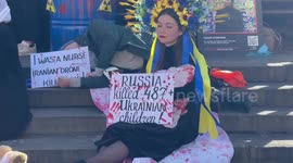 “Altogether We Will Win”- Iranians and Ukrainians hold joint protest against Iran and Russia