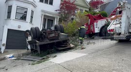 Landscaping Truck Rolled Down Street San Francisco, CA, USA