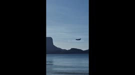 Airswift plane landing at El Nido Airport in Palawan, Philippines