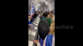 Massive crowd arrives at Jerusalem train station against judicial overhaul