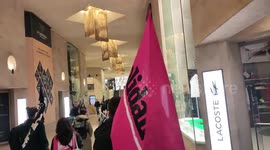 France: Pension Reform Protesters Block Louvre Museum In Paris