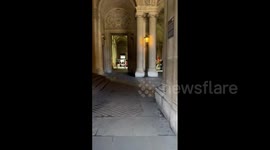 France: Pension Reform Protesters Block Louvre Museum In Paris 2
