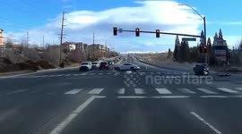Reckless driving at high speeds leads to massive head-on collision