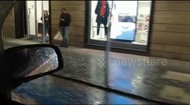 Heavy hail hits the province of Caserta, causing discomfort to the population.
