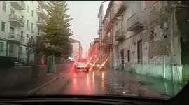 Heavy hail hits the province of Caserta, causing discomfort to the population.