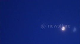 Five planets line up in night sky above Kent, UK