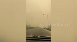 Chronic air pollution clouds roads in northern Thailand