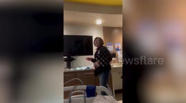 Heartwarming moment woman finds out her newborn granddaughter is named after her