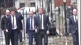Prince Harry arrives at court on second day of lawsuit against Associated Newspapers