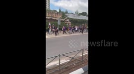 Protest against judicial overhaul in Jerusalem, Israel