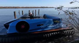 New Ferrari-style hovercraft claims to be quietest on the market - and it can travel on land, too