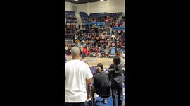Bronny James McDonalds All American Slam Dunk Contest Houston Delmar Fieldhouse