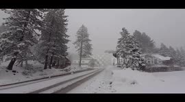 US: Storm System Brings Heavy Spring Snow To Sierra Nevada Area 2
