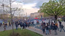 France: March 28 Protests – Police Fire Tear Gas To Disperse Demonstrators