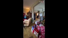 Man gets another reason to love Christmas after daughter & grandkids surprise him