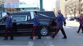 Funeral of two police officers in Edmonton, AB, Canada