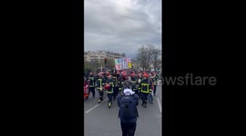 France: Firefighters Join Nationwide Strikes Against Pension Reform Plan
