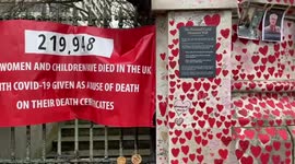 Calls made to make COVID-19 memorial wall permanent on its 2-year anniversary