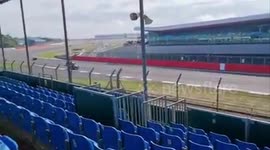 Classic cars Race around Silverstone circuit in Northamptonshire