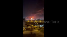 Massive fire breaks out at perfume factory in Turkey