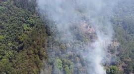 Hundreds of firefighters deployed to combat hotspots caused by agricultural burning in Thailand