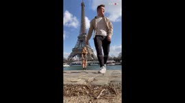 *Surprise Proposal* Loving boyfriend proposes his girlfriend on their 5 year anniversary in Paris