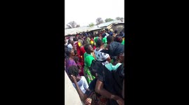 Funeral ground in the Northern part of Ghana, West Africa.