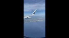 Plane over water