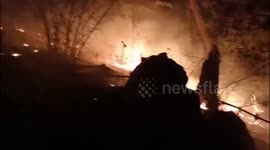 Army battles raging forest fires in Chiang Mai, Thailand