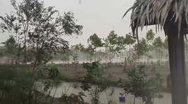 Heavy rain batters northern Thailand as country's monsoon season nears