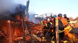 Large fire breaks out after Russian forces shell Zaporizhzhia