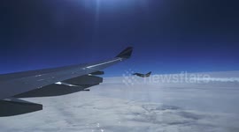 King's plane escorted by German Eurofighter jet after state visit to Germany