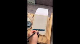 This picture-perfect abstract water artwork radiates CALMNESS *Timelapse*