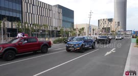 Qatar Ramadan Parade with Supercars, exotics, classics and luxury cars cruising down Lusail Boulevard