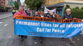 Palm Sunday refugee rally, Sydney, Australia