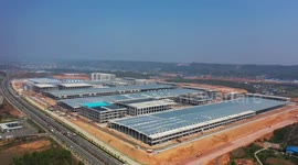 New Energy Lithium Battery Construction In Yichang, China