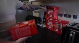 Meet the dad who is forced to live on a diet of Easter eggs - and has already eaten more than 200 this year