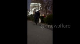 Conflict after march for Trans Day of Visibility in New York, NY, USA