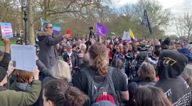 Let Women Speak Rally takes place at Londons Speakers’ Corner on Sunday 2nd April 2023