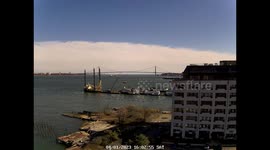 Staten Island, New York time-lapse shows intense storm, dramatic cloud development