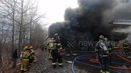 Dollar General goes up in smoke at 2nd alarm commercial building fire in Shenandoah, Pennsylvania