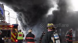 Dollar General goes up in smoke at 2nd alarm commercial building fire in Shenandoah, Pennsylvania