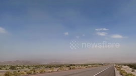 US: High Winds Warning Issued As Strong Winds Blow Dust Around Mohave Valley