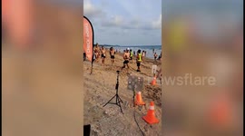 Runners show-off beach-ready bodies at bikini fun run in Thailand