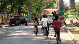 Khmer New Year preparations at Angkor Wat In Krong Siem Reap, Cambodia