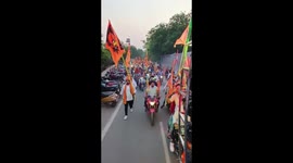 Rama Navami Celebration  bike rally on Ram Navami in Sambalpur