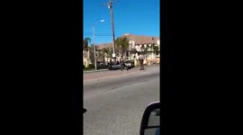 Car spins out of control without driver